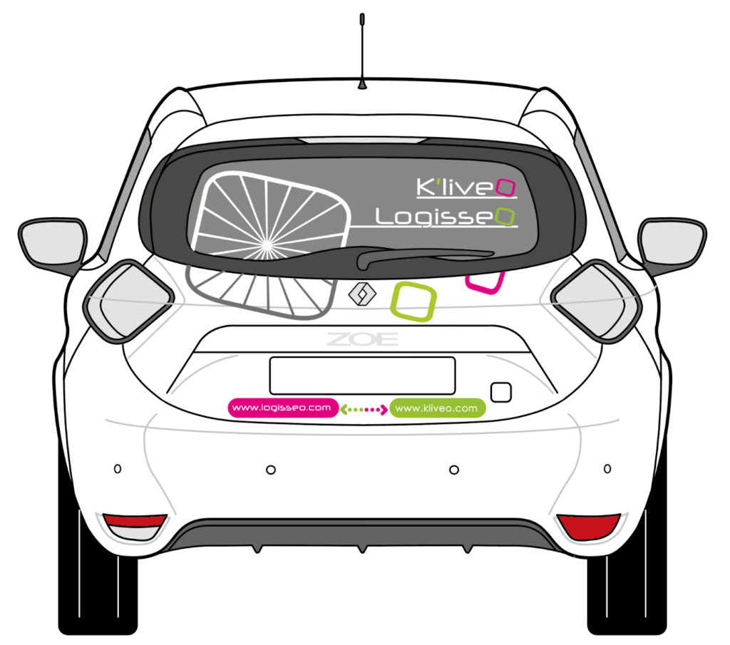 SIGNALETIQUE-LOGISSEO-vehicule-sticker - 1 Noiseau à Paris - Graphiste illustratrice Webdesigner Val de Marne